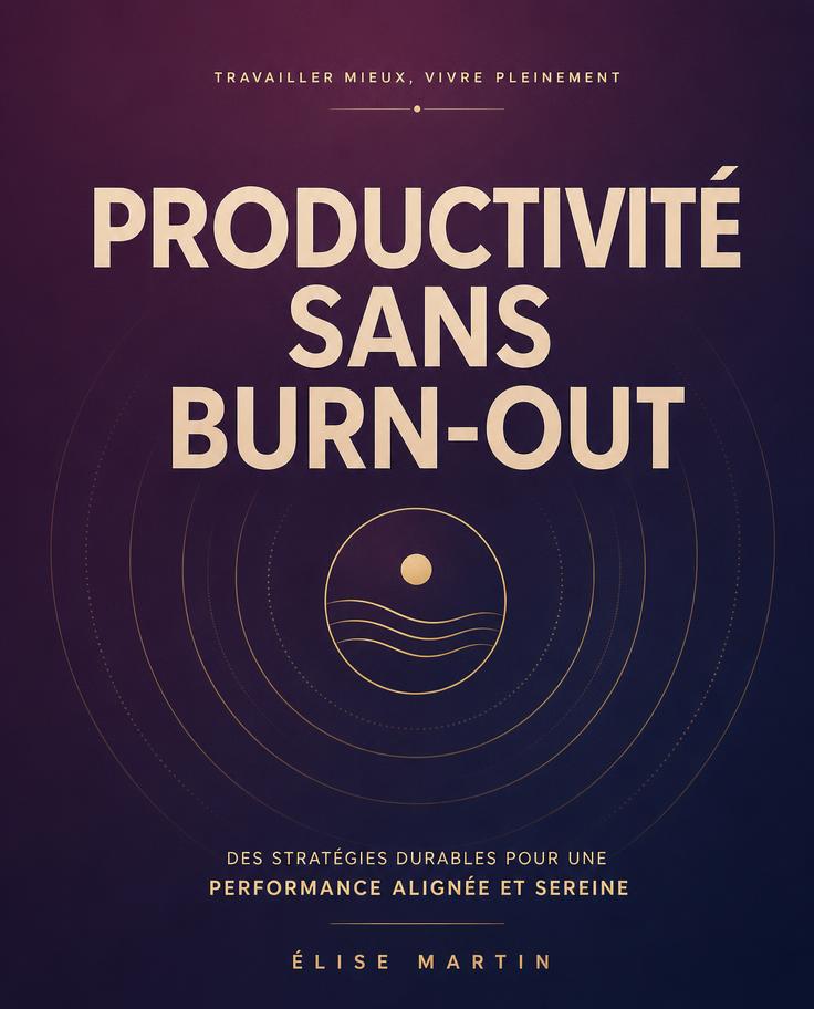 Couverture de Productivité sans burn-out